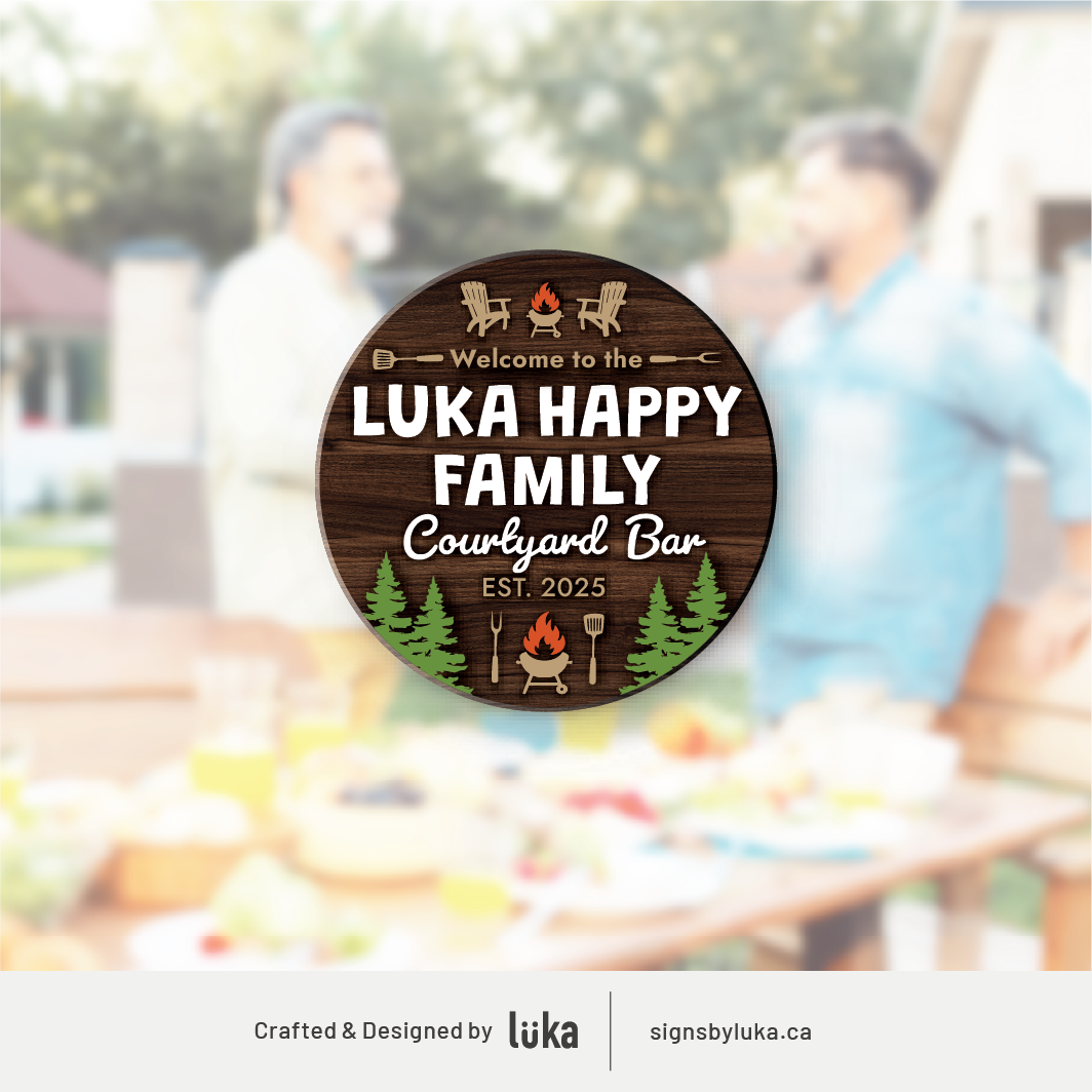 Backyard Signs - Oasis Round