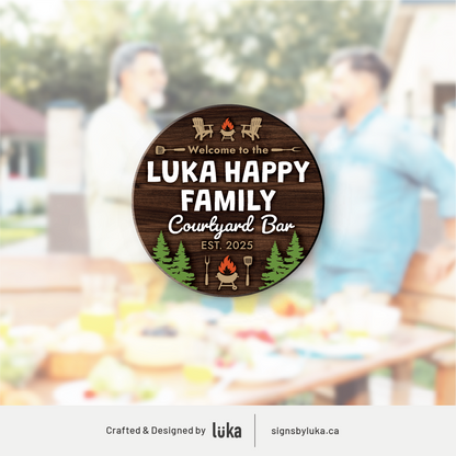 Backyard Signs - Oasis Round