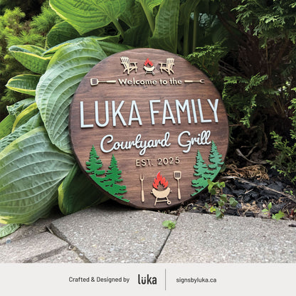 Backyard Signs - Oasis Round