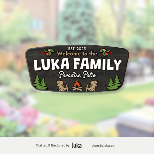 Backyard Signs - Palm Plate