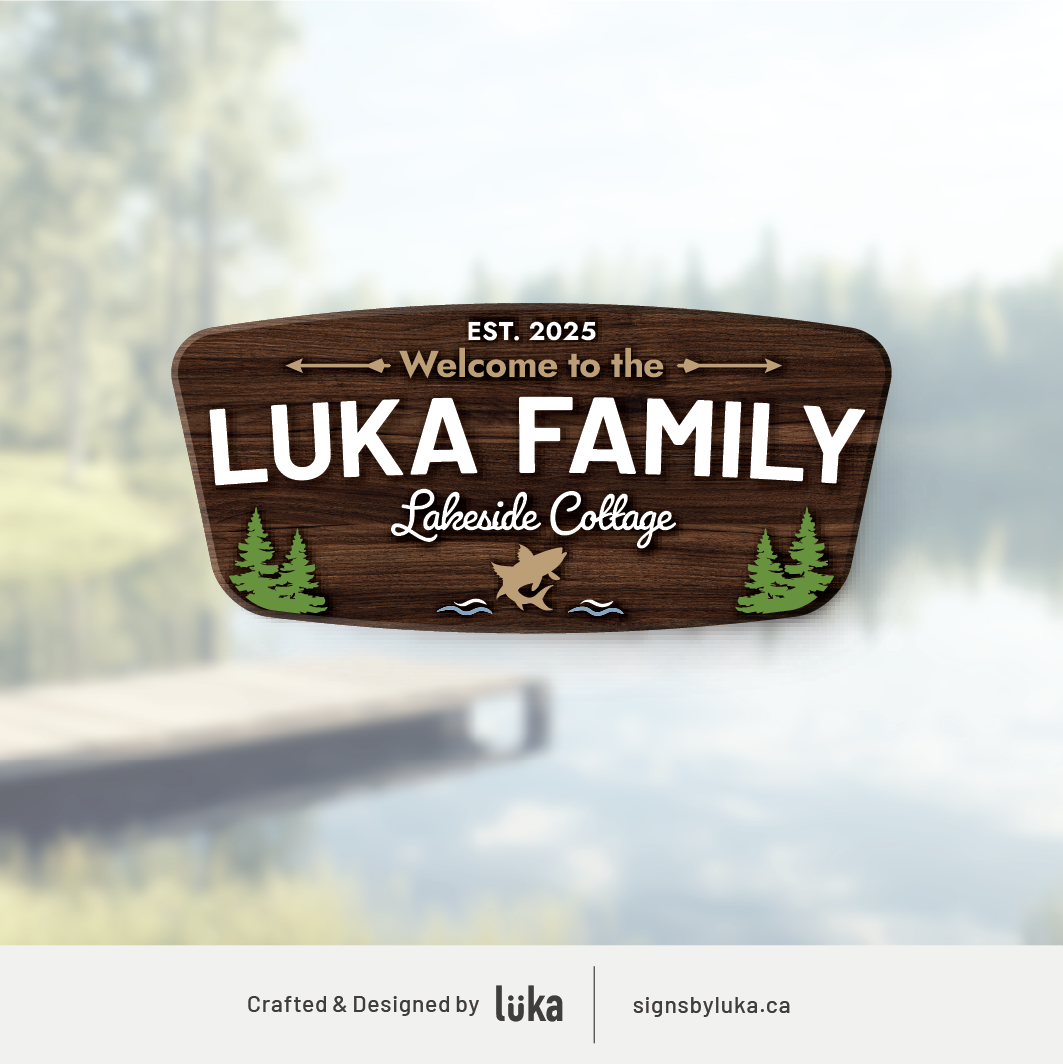 Cottage Signs - Palm Plate