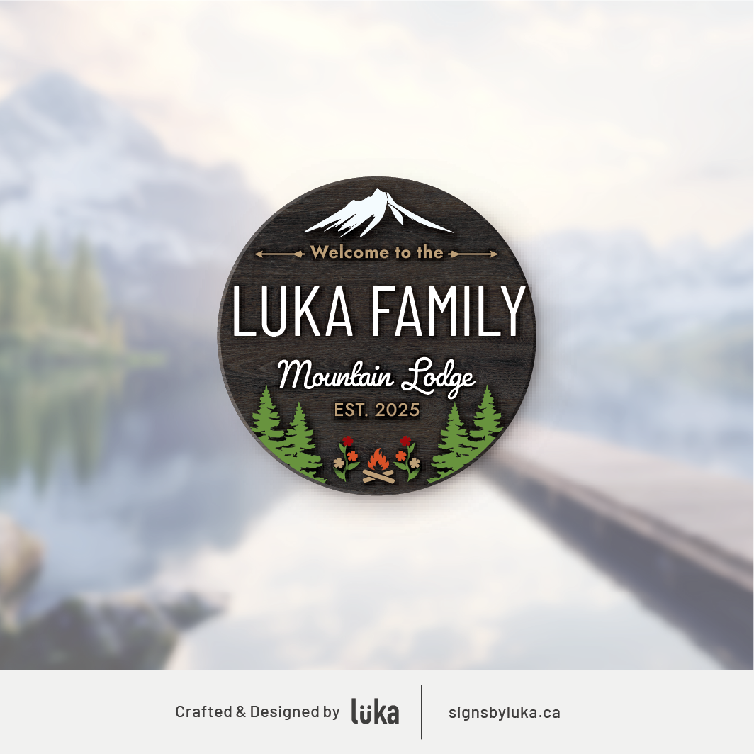 Cottage Signs - Oasis Round