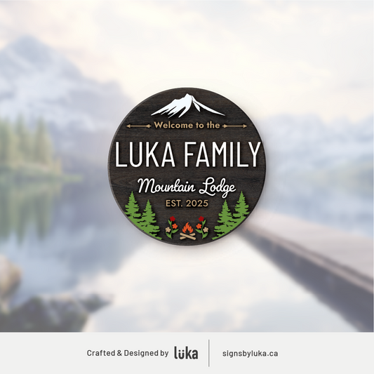 Cottage Signs - Oasis Round