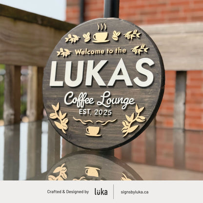 Coffee & Tea Signs  - Oasis Round