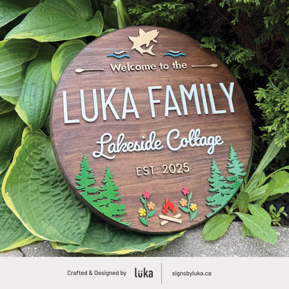 Cottage Signs - Oasis Round