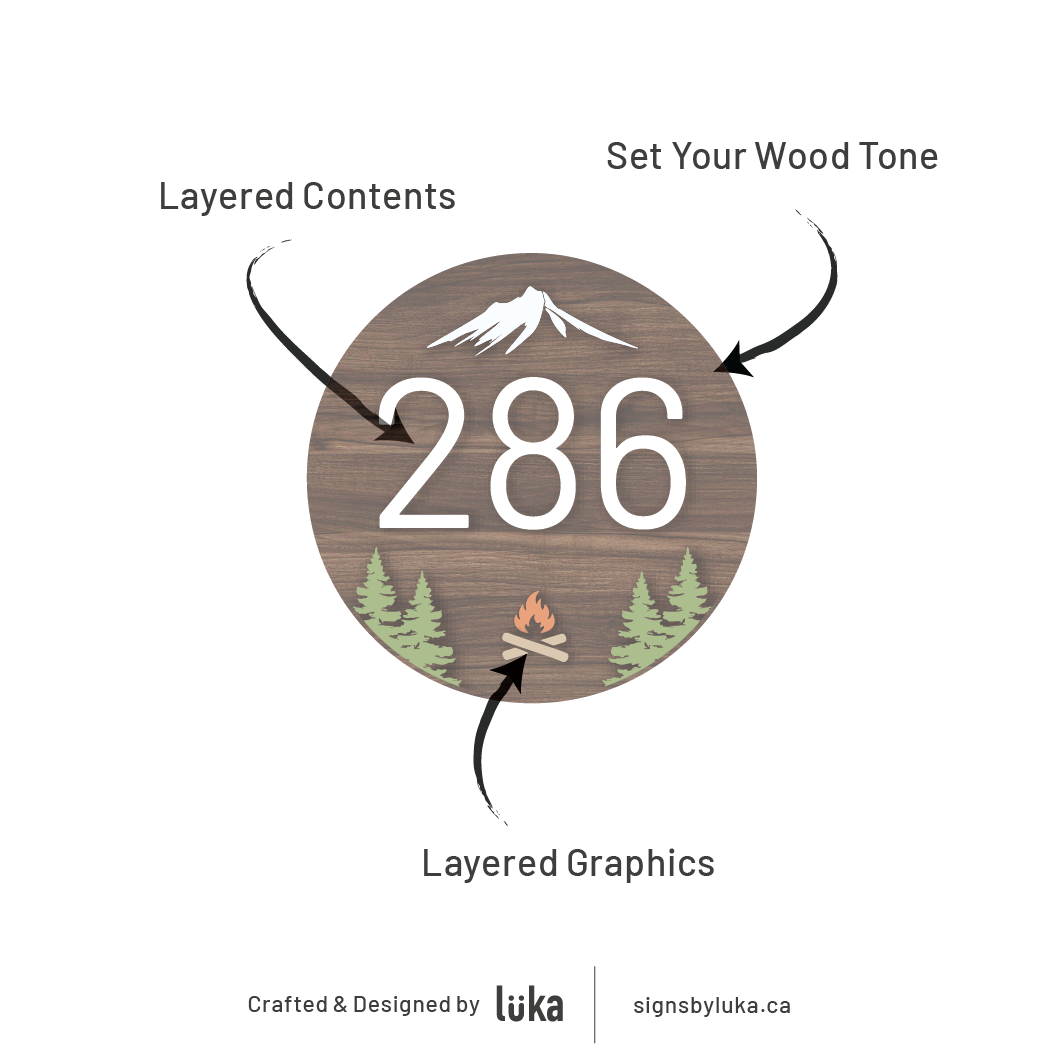 Number Signs - Oasis Round