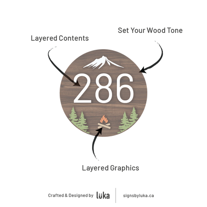 Number Signs - Oasis Round