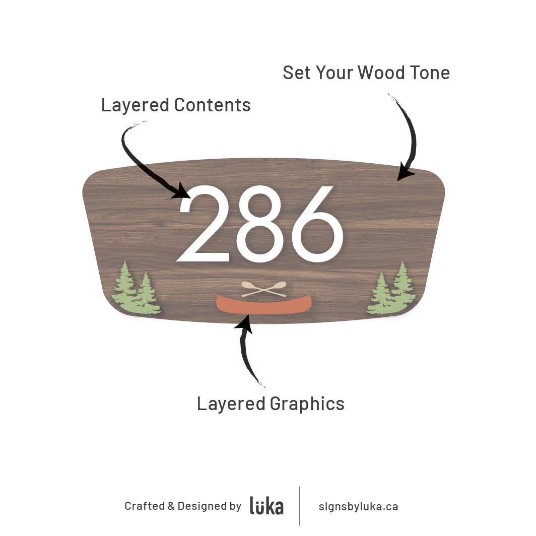 Number Signs - Palm Plate