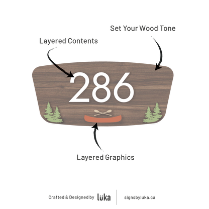 Number Signs - Palm Plate