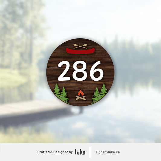 Number Signs - Oasis Round