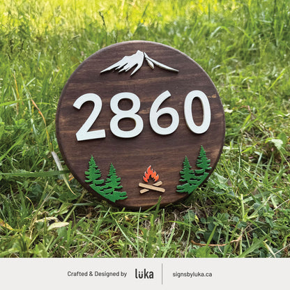 Number Signs - Oasis Round