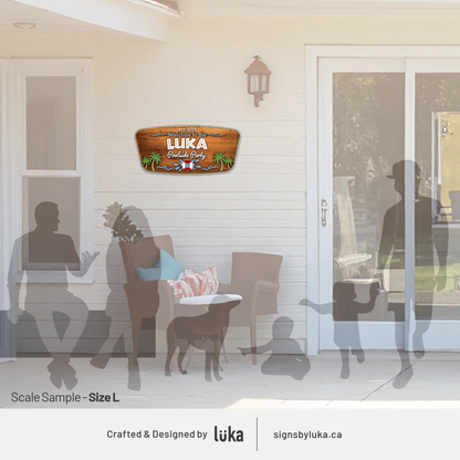 Backyard Signs - Palm Plate