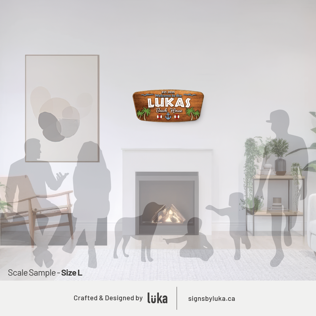 Cottage Signs - Palm Plate