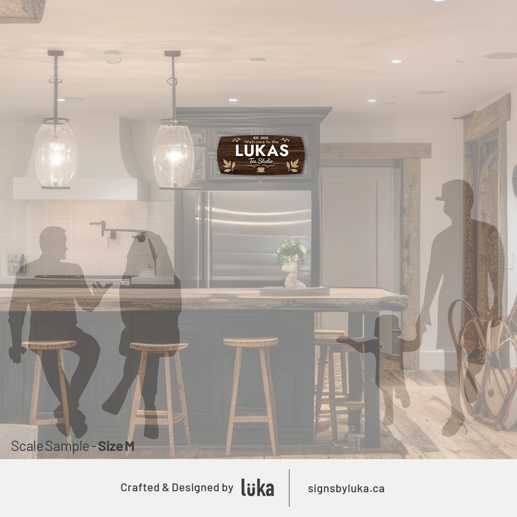 Coffee & Tea Signs  - Palm Plate