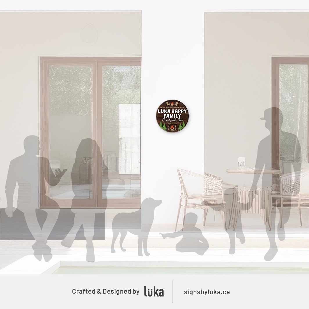 Backyard Signs - Oasis Round