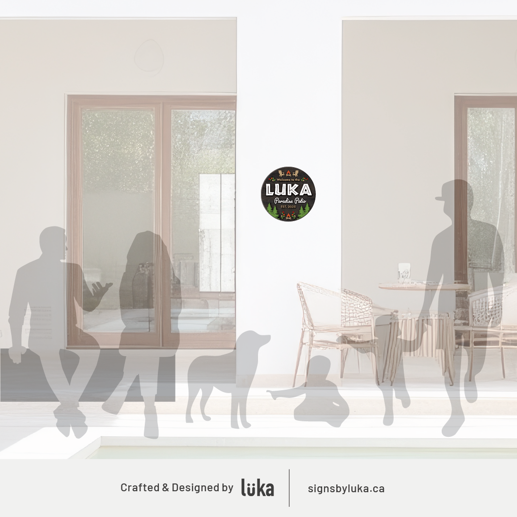 Backyard Signs - Oasis Round