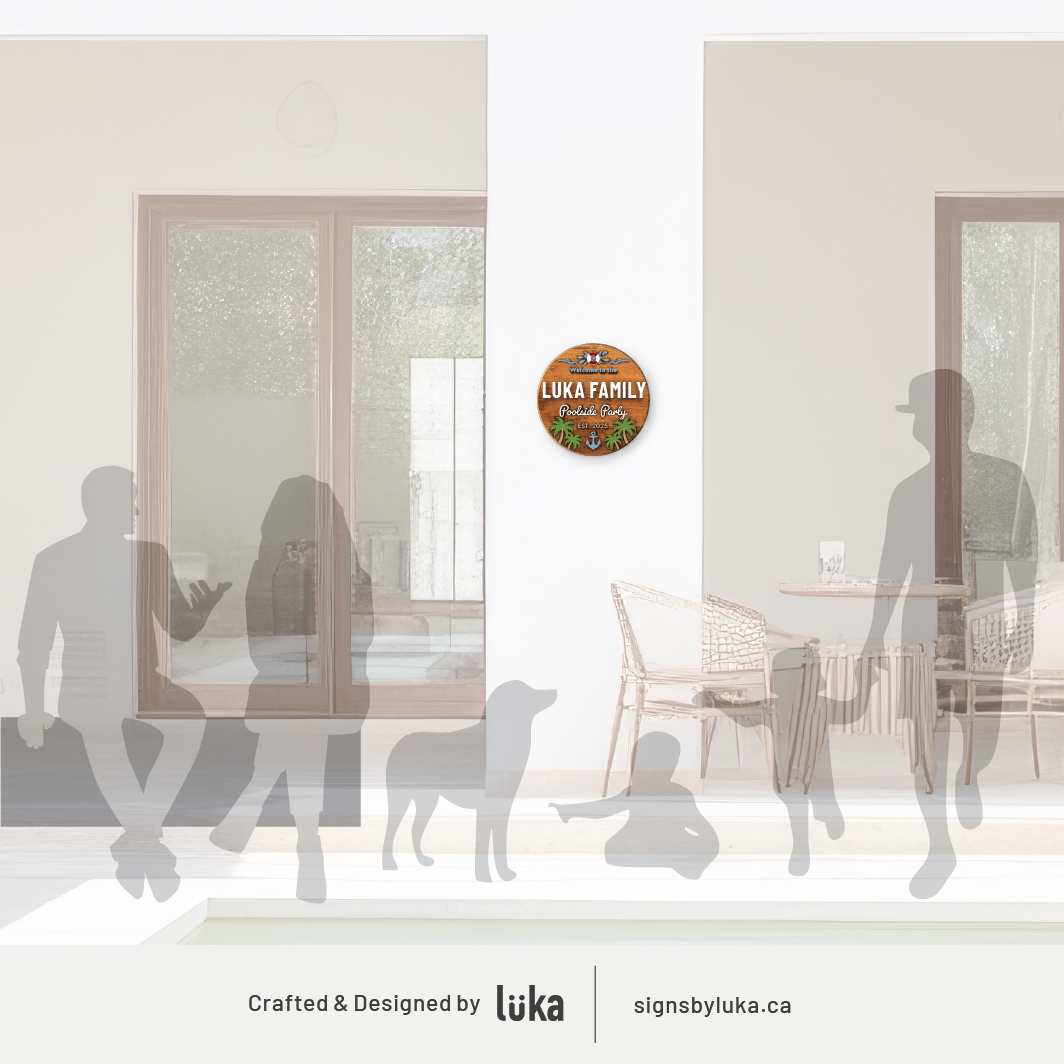 Backyard Signs - Oasis Round