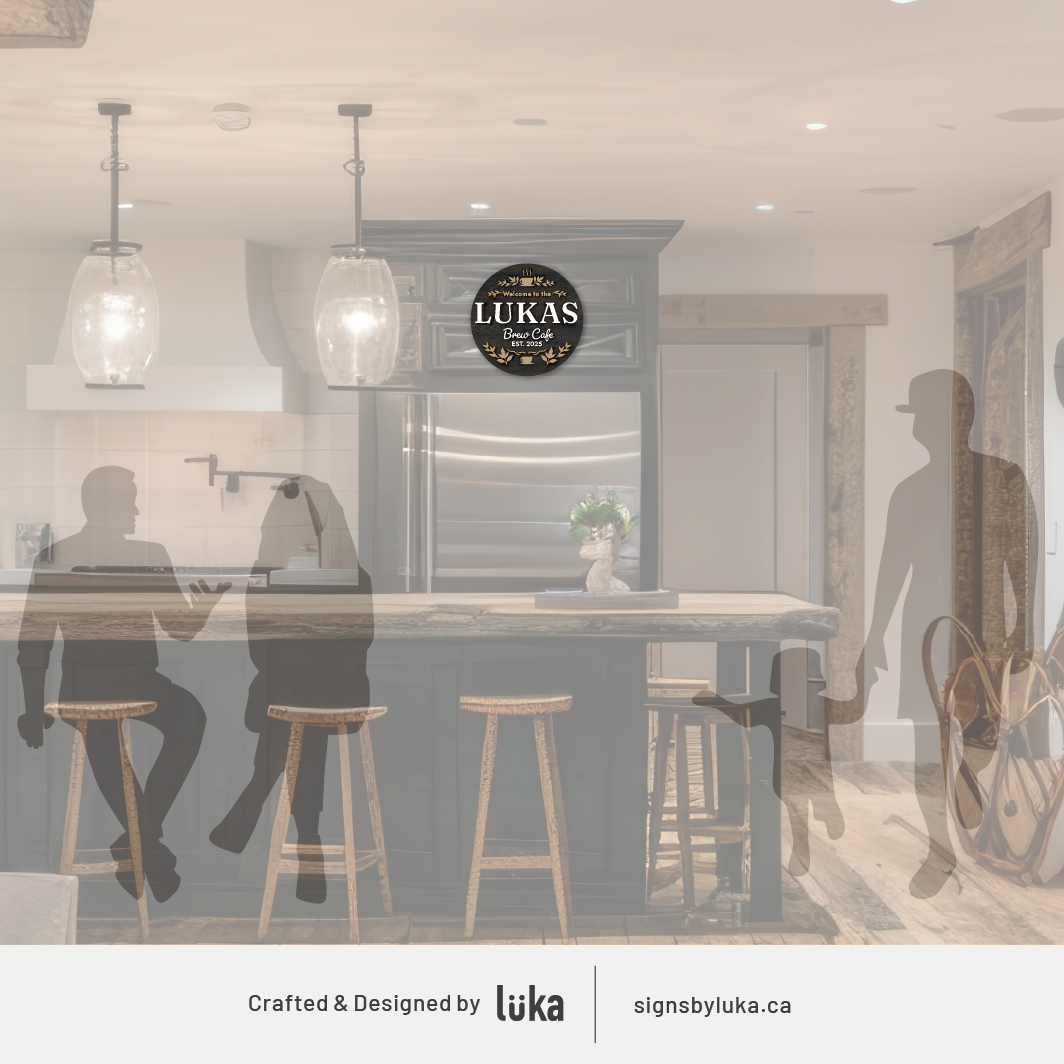 Coffee & Tea Signs  - Oasis Round