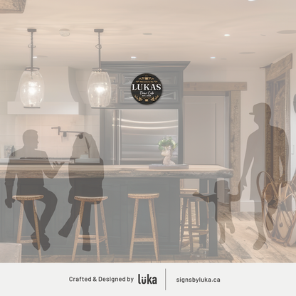 Coffee & Tea Signs  - Oasis Round